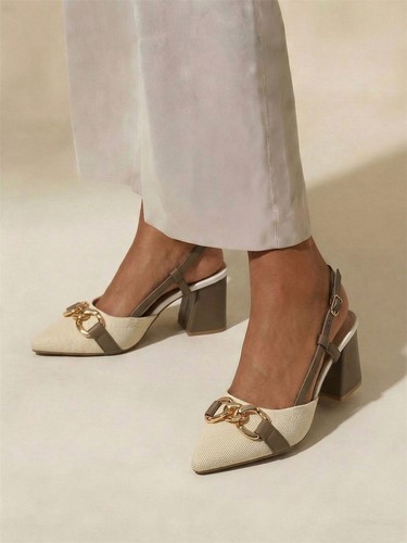 Damen slingback absatz pump - absatz,