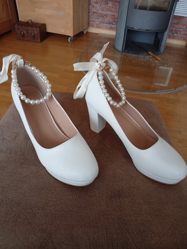 Hochzeit leder riemchenpumps - hochzeit,