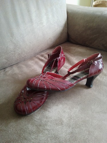 Rote lackleder pumps - pumps, 42