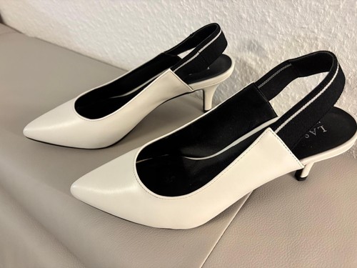 Slingback pumps weiss 42 - slingback-pumps,
