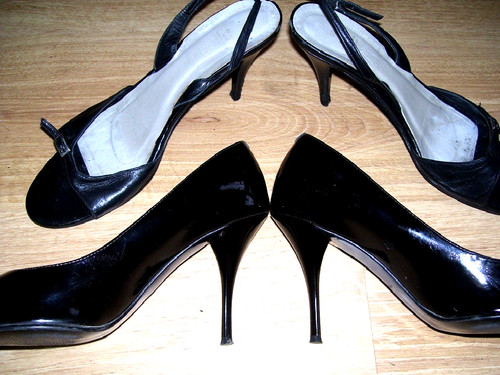 Lack pumps 10cm füße gr - lack,
