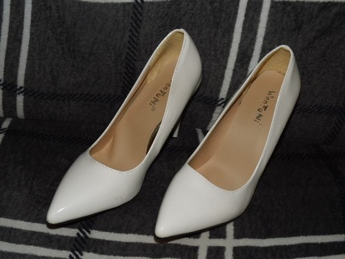 Stiletto pumps lack - stiletto, weiß