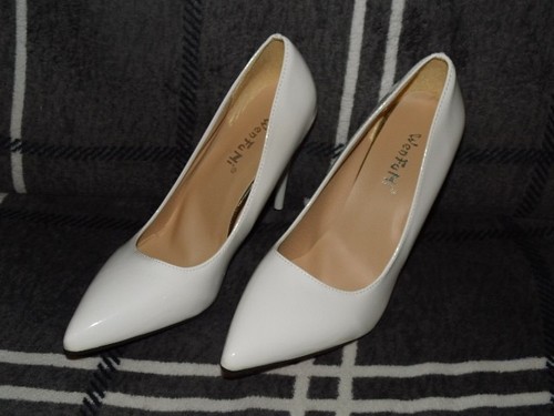 Stiletto pumps lack weiß - stiletto,