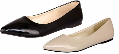 Damen flache pumps lack spitz - damen,