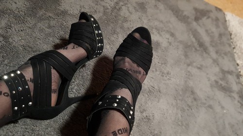 Plateau high heels - , nieten