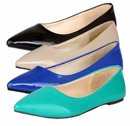 Damen flache pumps - pumps, spitz